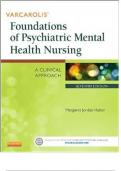 Varcarolis' Foundations of Psychiatric Mental Health Nursing A Clinical Approach 7th Edition By  Margaret Jordan Halter