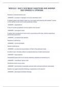 MODULE 1 QUIZ 4 SOE MEDIC QUESTIONS AND ANSWER 2023 GRADED A&plus; UPGRADE