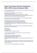  Peds Final Exam Practice Questions With 100&percnt; Correct Answers 2024&period;