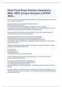  Peds Final Exam Practice Questions With 100&percnt; Correct Answers LATEST 2024&period;