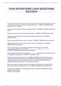 TDLR EXTENTIONS LASH QUESTIONS 2023&sol;2024