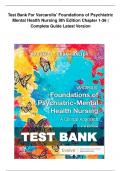 Test Bank For Varcarolis' Foundations of Psychiatric Mental Health Nursing 9th Edition Chapter 1-36 | Complete Guide Latest Version