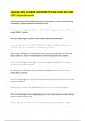 Louisiana Life&comma; Accident and Health Practice Exam Test Questions & Answers