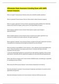 Minnesota State Insurance Licensing Exam