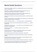 Mental Health Questions pt 1&period;Tests 2023 with exam