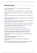 Mental Health pt1&period;Complete exams with answers