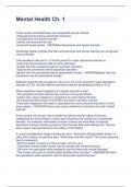Mental Health Ch&period; 1&period;Questions with genuine answers