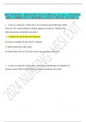 2024 NURSING  HESI EXIT EXAM (180 Q & As) ALL ANSWERS 100% CORRECTLY/VERIFIED LATEST UPDATE  RATED A+