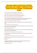 HESI MED SURGE II EXAMS WITH VERIFIED  QUESTIONS AND CORRECT ANSWERS LATEST  UPDATE 2023-2024 GRADED A GUARANTEED  PASS&excl;&excl;&excl;