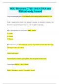 WGU Biochem C785&colon; Unit 4 DNA and RNA Already Passed