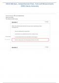 EDUC 606 Quiz&lowbar; Comprehensive Final&lowbar; Tests and Measurements &lpar;D02&rpar; Liberty University