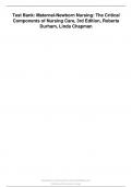 Test Bank - Maternal Newborn Nursing&colon; The Critical Components of Nursing Care&comma; 3rd Edition &lpar;Durham&comma; 2023&rpar;&comma; Chapter 1-19