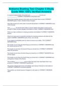 Alabama Boating Test Chapter 5 Study Guide With 100&percnt; Verified Answers