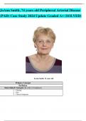 JoAnn Smith, 74 years old Peripheral Arterial Disease (PAD) Case Study 2024 Update Graded A+ (SOLVED)