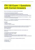 ITN 100 Exam 1 Questions with Correct Answers