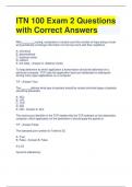 ITN 100 Exam 2 Questions with Correct Answers