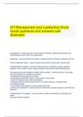 ATI Management and Leadership Study Guide questions and answers well illustrated&period;
