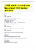 JAMF 100 Practice Exam Questions with Correct Answers