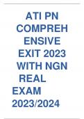 ATI PN COMPREH ENSIVE EXIT 2023 WITH NGN REAL EXAM 2023/2024 LATEST UPDATE..