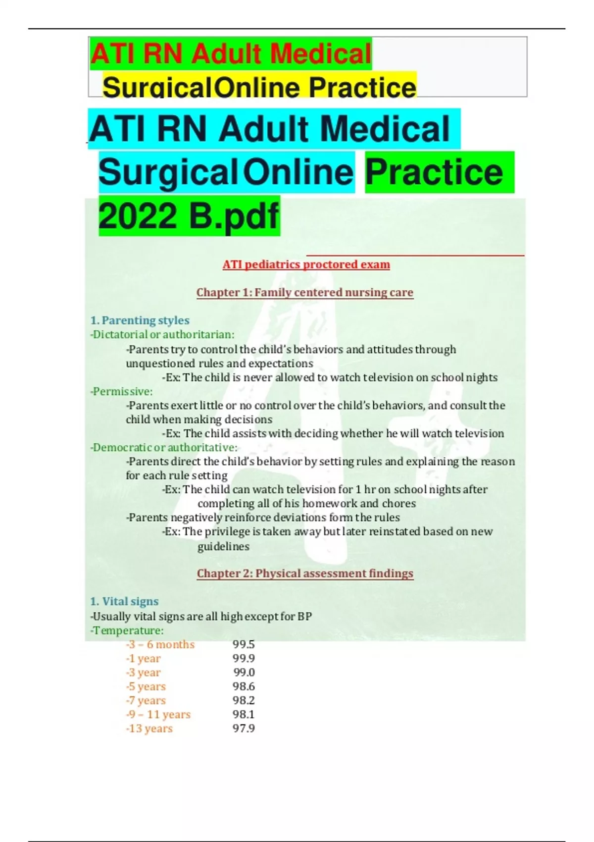ATI RN Adult Medical Surgical Online Practice 2022 B.pdfATI RN Adult