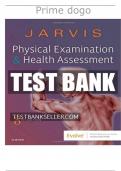 Summary Physical Examination and Health Assessment 8th Edition Test Bank (complete)|Jarvis: Physical Examination and Health Assessment, 8th Edition_Complete Latest Solutions.