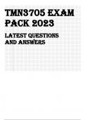 TMN3705 Exam Pack 2023 LATEST QUESTIONS AND ANSWERS lOMoARcPSD|8436517 Stuvia.com - The study-notes marketplace Downloaded by: BradCooper | chikosrufa@gmail.com Distribution of this document is illegal QUESTION 1: [30 marks] 1) List and explain any two le