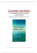The Psychiatric Interview, 4th Edition (2016, Carlat) | Chapter 1 - 34 Complete Guide 2024