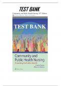 TEST BANK For COMMUNITY AND PUBLIC HEALTH NURSING 10TH EDITION By RECTOR