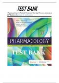 Test Bank For Pharmacology A Patient-Centered Nursing Process Approach 11th Edition by Linda E. McCuistion | Newest Version 2023/2024 | 9780323793155 | Chapter 1-58 |  A+