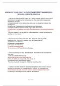 HESI RN EXIT EXAM LEGACY V2 QUESTIONS & CORRECT ANSWERS 2022-2023&lpar;100&percnt; COMPLETE&rpar; GRADED A 1&period; A 64 year-old client scheduled for surgery with a general anesthetic refuses to remove a set of dentures prior to leaving the unit for the operating room&period; What wo