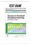 Test Bank For Success in Practical Vocational Nursing 9th Edition Patricia Knecht All Chapters (1-19) | A+ COMPLETE STUDY GUIDE 2022 -2023