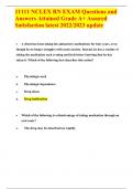 2024 NCLEX RN EXAM Questions and Answers Attained Grade A&plus; Assured Satisfaction latest update WITH NGN