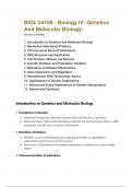 BIOL 24100 - Biology IV: Genetics And Molecular Biology