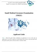 Saudi Medical Licensure Exam ination (S M LE) Applicant GUIDE