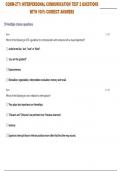 INTERPERSONAL COMMUNICATION COMM-277 TEST 2 QUESTIONS WITH 100&percnt; CORRECT ANSWERS