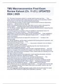 TMU Macroeconomics Final Exam Review Kahoot (Ch. 11-21) | UPDATED 2024 | 2025