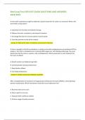 Med Surg Final HESI EXIT EXAM QUESTIONS AND ANSWERS 2023&sol;2024