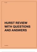 HURST REVIEW WITH QUESTIONS AND ANSWERS