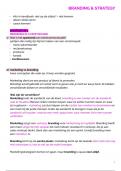Samenvatting Branding & Strategy