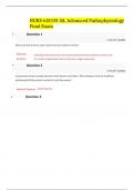   NURS-6501N-58, Advanced Pathophysiology Final Exam 