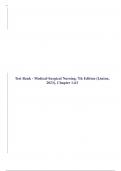 Test Bank - Medical-Surgical Nursing&comma; 7th Edition &lpar;Linton&comma; 2020&rpar;&comma; Chapter 1-63 