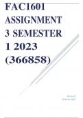 FAC1601 ASSIGNMENT 3SEMESTER 12023 &lpar;366858&rpar; &lbrack;School&rsqb; &lbrack;Coursetitle&rsqb;