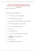 ATI TEAS 7 MATH EXAM LATEST 2022-2023  PRACTICE TEST WITH ANSWER KEYLATEST  UPDATES. ATI TEAS 7 –Math Practice Test  Check your answers at the end of this document.  1.Leave your answer as a mixed number.  2.Leave your answer as a fraction.  3.0.0321 × 4.
