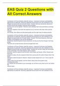 EAS Quiz 2 Questions with All Correct Answers