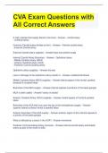 CVA Exam Questions with All Correct Answers