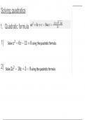 Quadratic equations MATHS GCSE