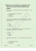 NATE Exam&colon; Core Essentials &vert; 121 Questions with 100&percnt; Correct Answers Well Annalised Latest Update&period;