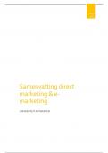 Volledige samenvatting direct- & e-marketing 2023-2024 