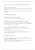 Biod 121 Nutrition exam review QUESTION AND ANSWERS LATEST UPDATE