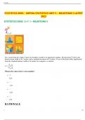 STATISTICS MISC - SOPHIA STATISTICS UNIT 5 &ndash; MILESTONE 5 LATEST 2023